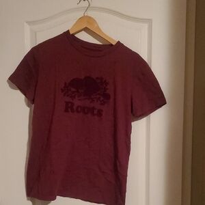 Roots Burgundy Short Sleeve Tee